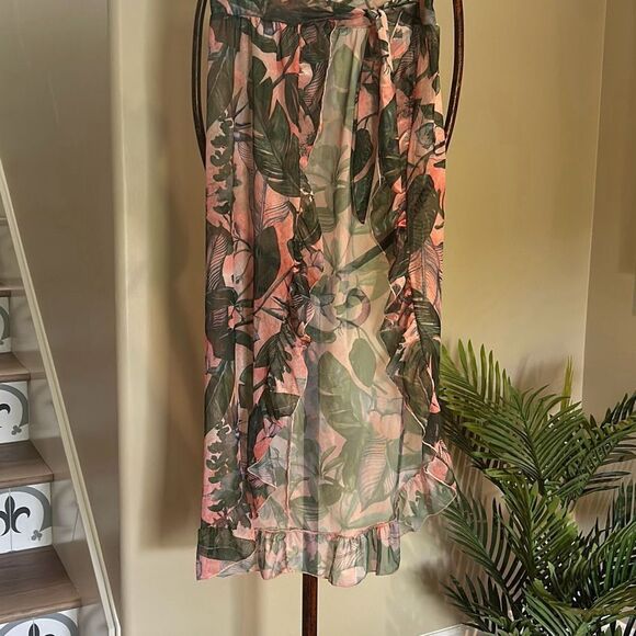 Rainforest Print Sarong Swim Coverup - Picture 3 of 6